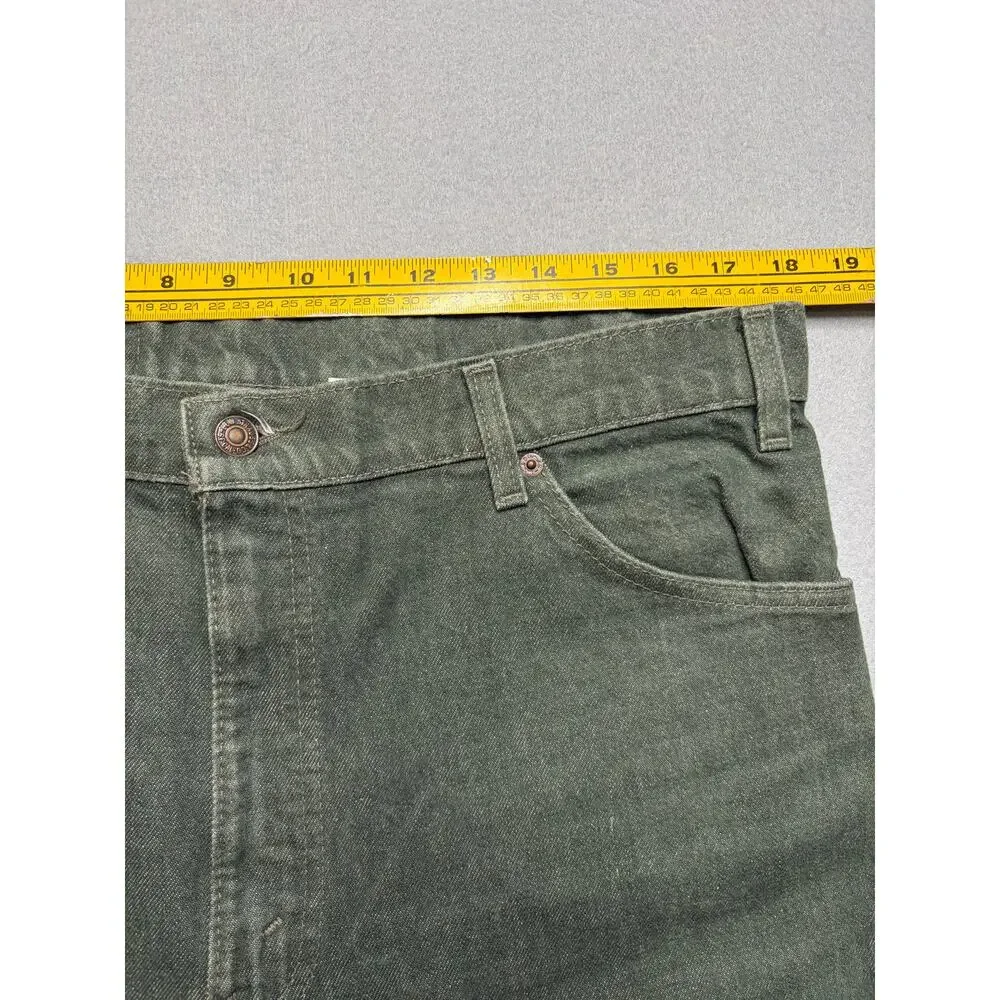 Vintage Levi's 550 Relaxed Fit Tapered Leg Jeans Men's 36x31.5 Green USA 90s‎